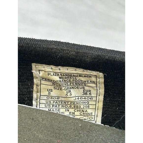 Merrell Plaza Bandeau J46406 Womens Black Leather Mary Jane Slip-On Shoes Size 8 - Picture 4 of 6